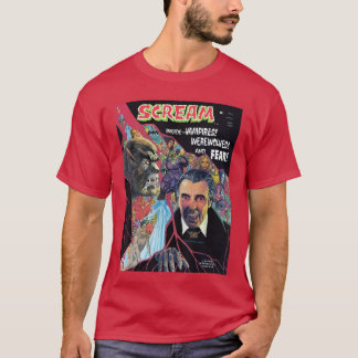 T-shirt Halloween Horreur Vintage Loup-Garou Vampire Bande
