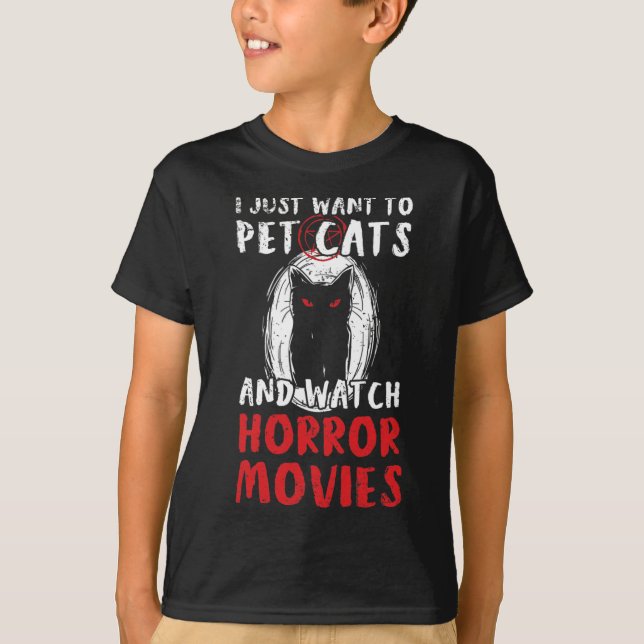 T-shirt Halloween Horror Movie Design Pour Un Ventilateur  (Devant)