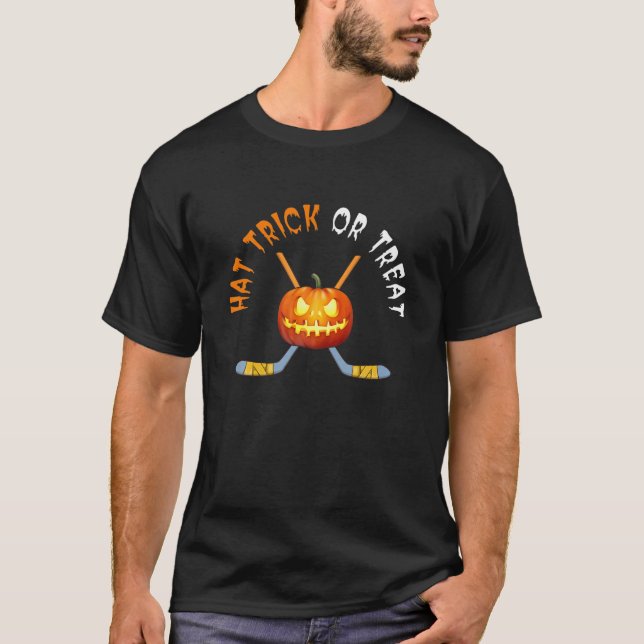 T-shirt Halloween Ice Hockey (Devant)