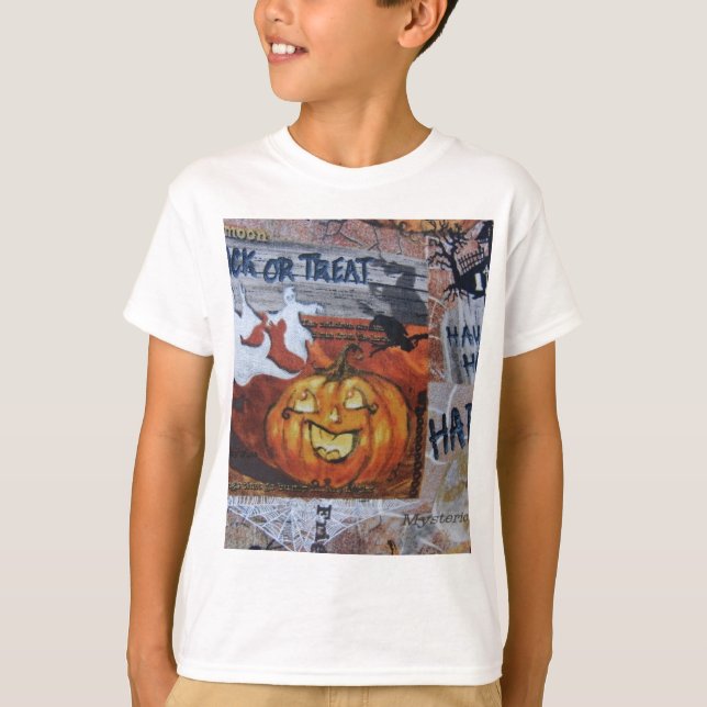 T-shirt Halloween Jack O' Lantern (Devant)
