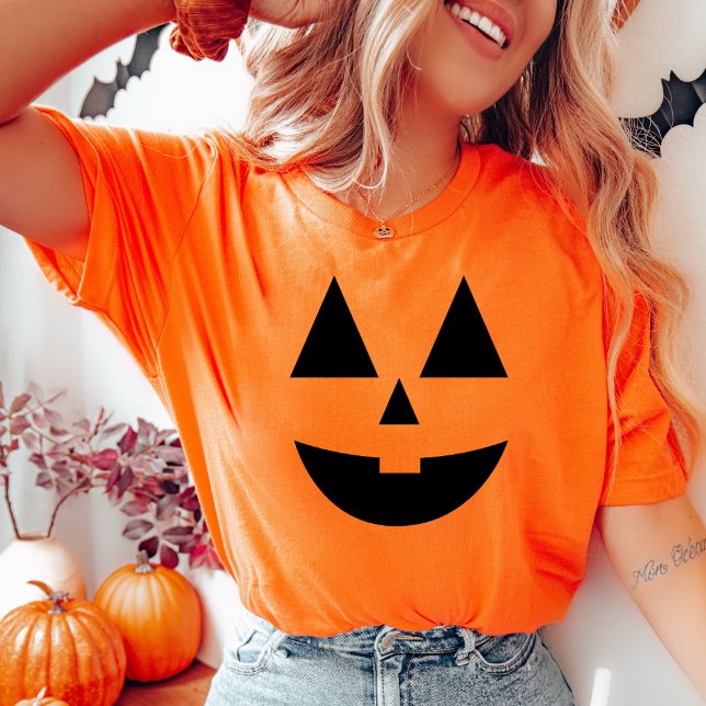 T-shirt Halloween Jack-O-Lantern Citrouille face (Jack-O-Lantern Pumpkin Face Halloween T-Shirt)