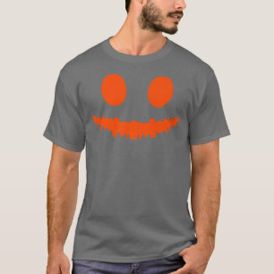 T-shirt Halloween Jack-o'-lantern Citrouille Type de visag