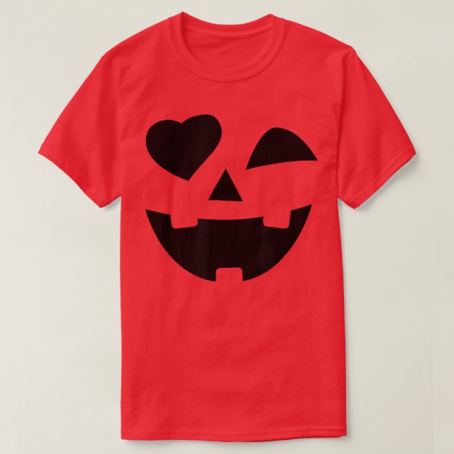 T-shirt Halloween Jack-o'-lantern Jackolantern Cute Lazy C (Design devant)