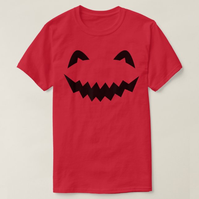 T-shirt Halloween Jack-o'-lantern Jackolantern Éffrayante  (Design devant)