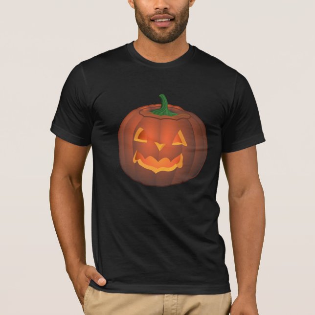 T-shirt Halloween Jack-o-lanterne Citrouille Tee (Devant)