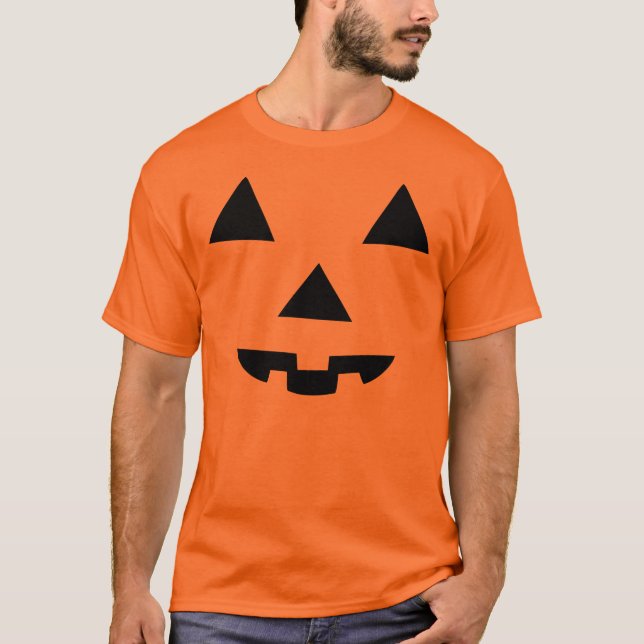 T-shirt Halloween Jack O'Lantern (Devant)