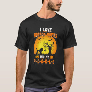 T-shirt Halloween J'Aime Les Films D'Horreur Et Mon Chien