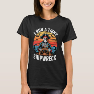 T-shirt Halloween Je Dirige Un Naufrage De Crâne De Pirate