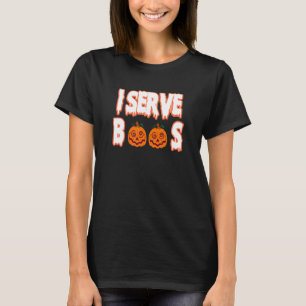 T-shirt Halloween, Je Serve Boos Funny Barkeep Mixologue B