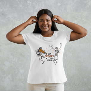 T-SHIRT HALLOWEEN JE SUIS ÉFFRAYANT TOUTE L'ANNÉE SKELETON