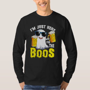 T-shirt Halloween Je suis juste ici pour les huées Citrou