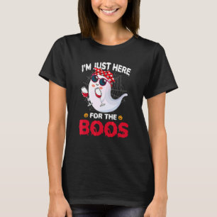 T-shirt Halloween Je suis juste là pour les huées Femme Fa