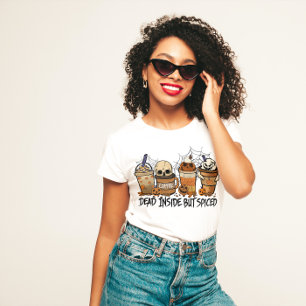 T-SHIRT HALLOWEEN JE SUIS MORT À L'INTÉRIEUR MAIS AMATEUR