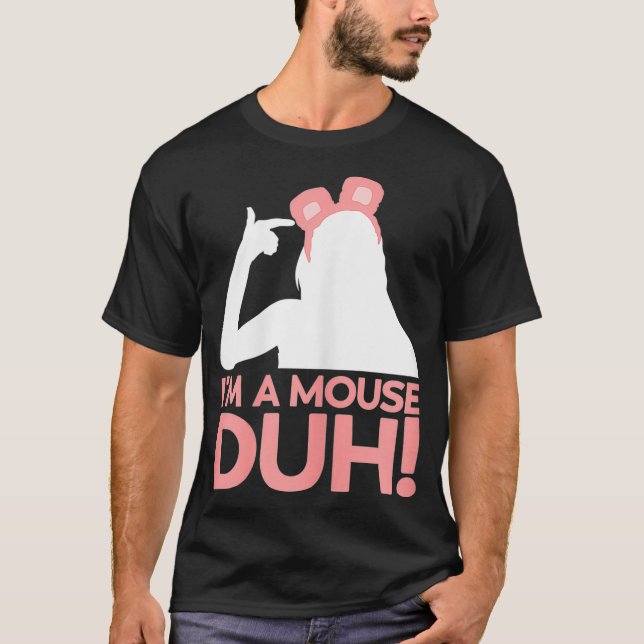 T-shirt Halloween Je Suis Une Souris Duh (Devant)