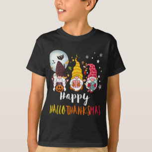 T-shirt Halloween Joyeux Noël Joyeux Hallothanksmas Gno