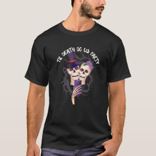 T-shirt Halloween jusqu'à ce que la mort nous sépare Selfi