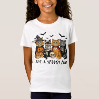 T-shirt Halloween Just a Spooky Paw