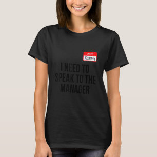 T-shirt Halloween Karen Costume Hommes Femmes Puis-je parl