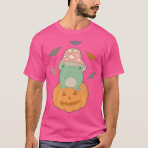 T-shirt Halloween Kawaii Grenouille Citrouille chauves-sou