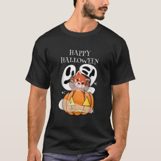 T-shirt Halloween Kawaii Panda roux