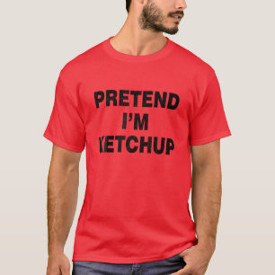 T-shirt Halloween Ketchup Costume jumelé Ketchup Couple