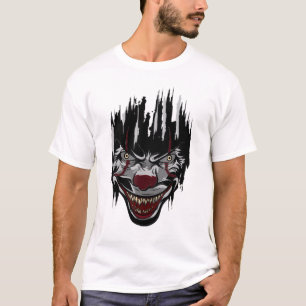 T-shirt Halloween Killer Clown Mime Harlequin Scary Clowns