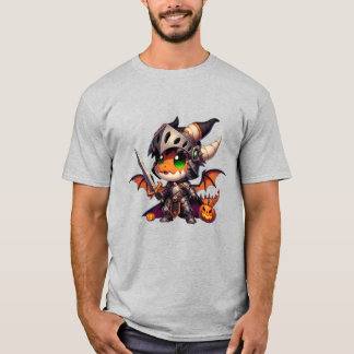 T-shirt Halloween Knight Dragon