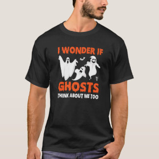 T-shirt Halloween La Chasse Aux Fantômes Je Me Demande Si 