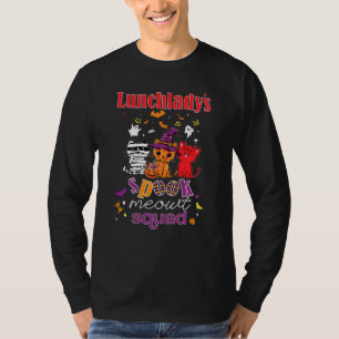 T-shirt Halloween Lady's mignon Spook Meowt Kitty Squa