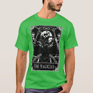 T-shirt Halloween Le Magicien Tarot Effrayant Chat Noir So