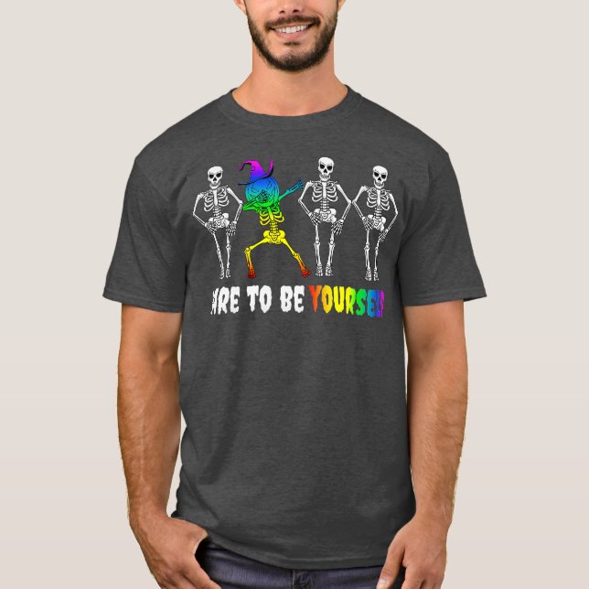 T-shirt Halloween LGBT Pride Costume Dare to Be Gay (Devant)