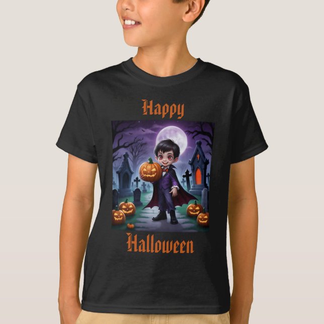 T-shirt Halloween Little Vampire (Devant)