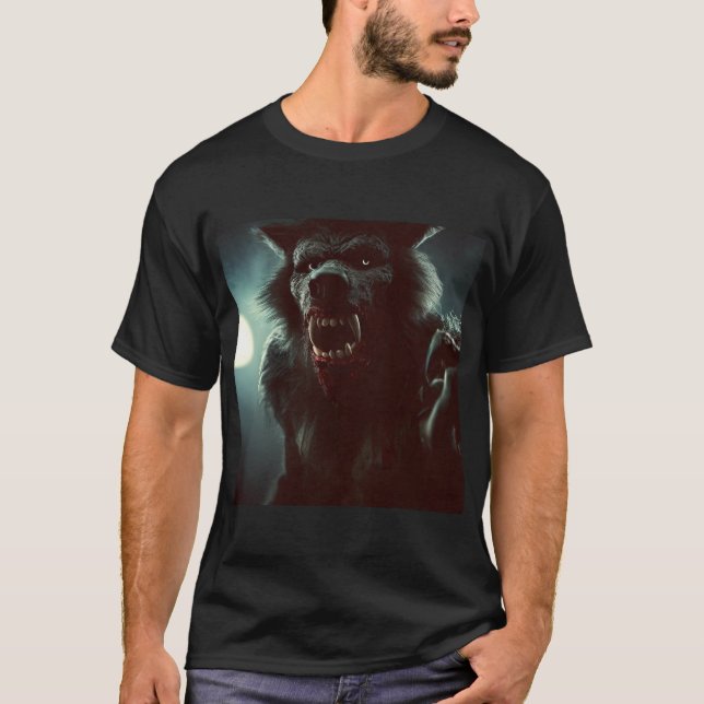 T-shirt Halloween - Loup-garou 2 (Devant)