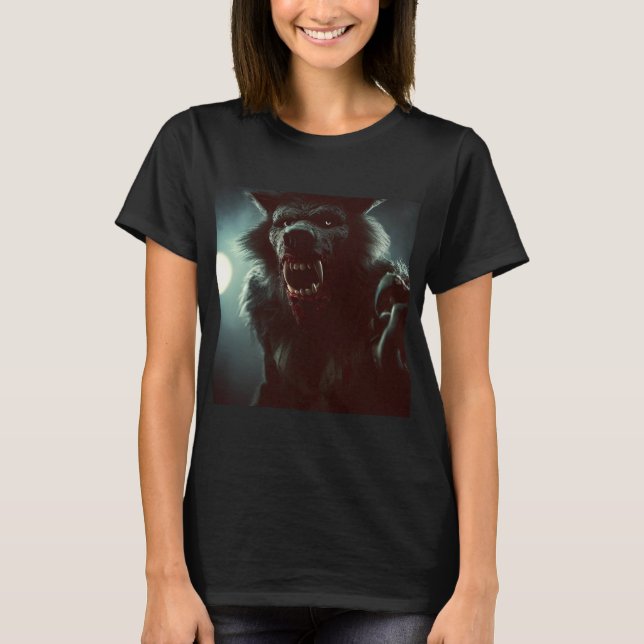 T-shirt Halloween - Loup-garou 2 (Devant)