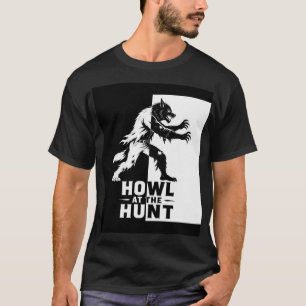 T-shirt Halloween Loup-Garou Hurle à la Chasse