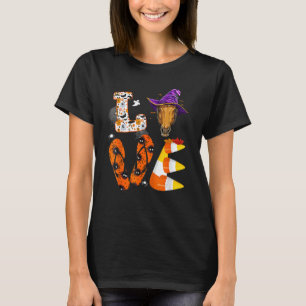 T-shirt Halloween Love Horse sorcier Casquette équestre