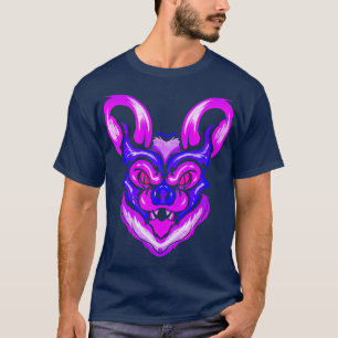 T-shirt Halloween Maléfique Bleu Et Violet