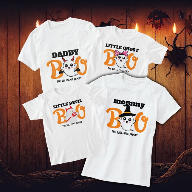 T-shirt Halloween maman Boo Diable Famille Correspondant (Créateur téléchargé)