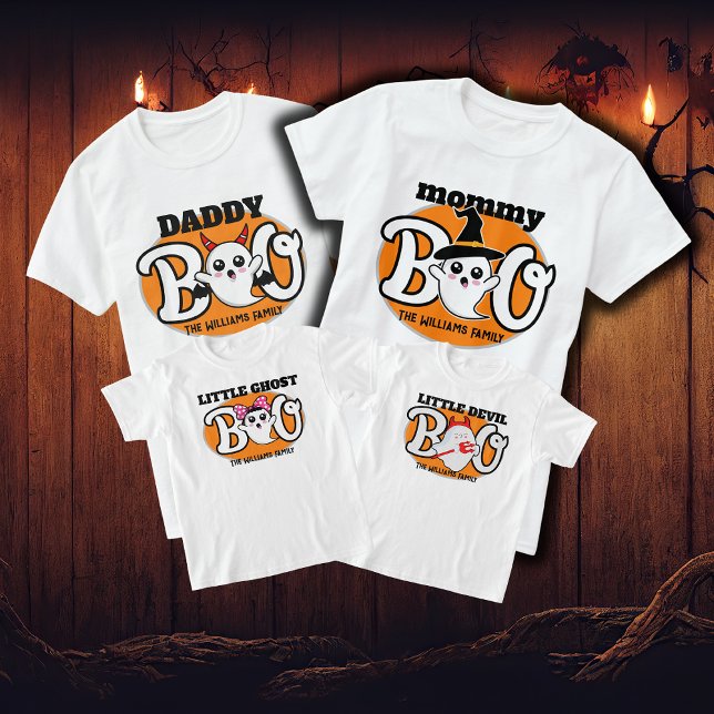 T-shirt Halloween maman Boo Diable Famille Correspondant (Créateur téléchargé)