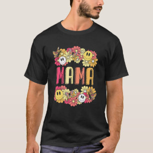 T-shirt Halloween Maman Effrayante Fleuriste Hippie 60 70