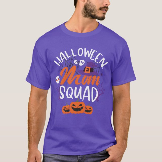 T-shirt Halloween Maman Squad drôle (Devant)