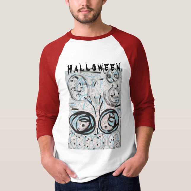 T-shirt Halloween Manches longues hommes (Devant)