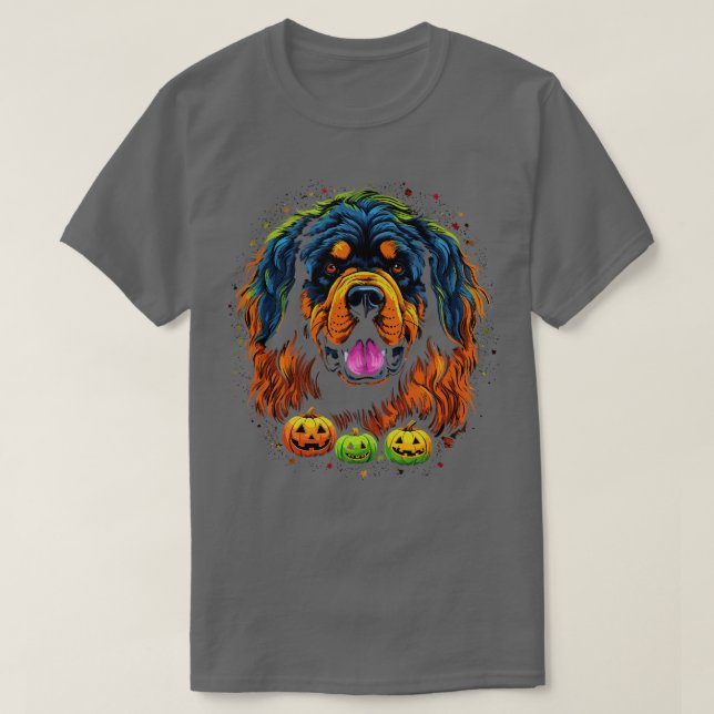 T-shirt Halloween Mastiff Tibétain (Design devant)