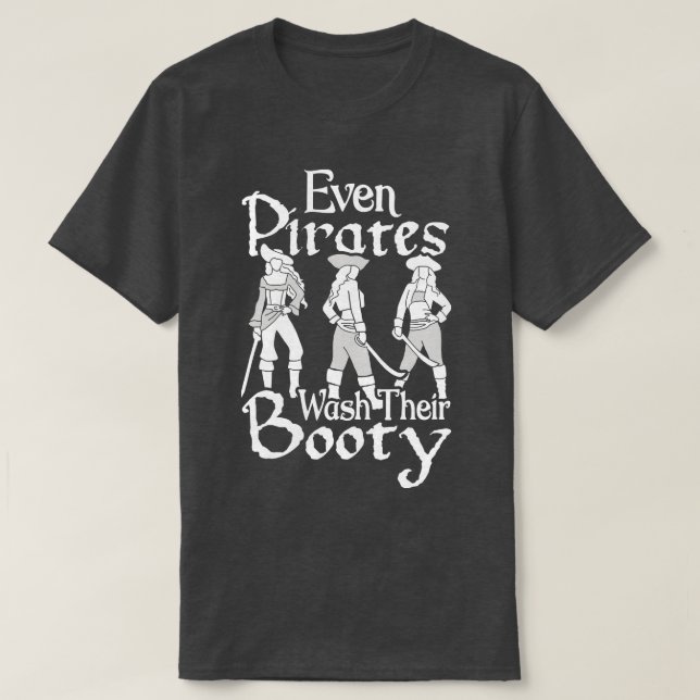 T-shirt Halloween Même Les Pirates Laver Leur Grotte (Design devant)