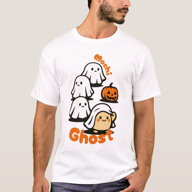 T-shirt Halloween Mochi Ghost (Devant)