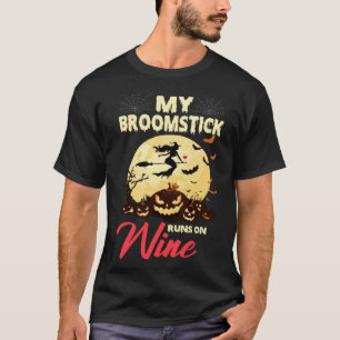T-shirt Halloween Mon Broomstick Fonctionne Sur Une Sorciè