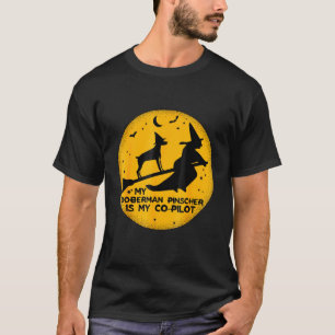 T-shirt Halloween Mon Doberman Pinscher Est Mon Co-Pilote