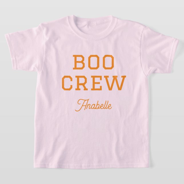 T-shirt Halloween monogramme de l'équipage de bateau (Poser)