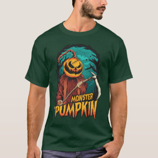 T-shirt Halloween Monster fille Citrouille