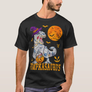 T-shirt Halloween Monster Truck Mummy Dinosaur Citrouille 